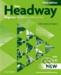 Kniha: New Headway - Beginner - Workbook without key (John Soars a Liz Soars). Oxford University Press, 2010 Kniha: New Headway - Beginner - Workbook without key (John Soars a Liz Soars). Oxford University Press, 2010