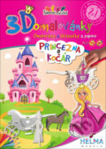 3D omalovánky Princezna a kočár, HELMA MODELS
