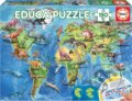 Puzzle: Mapa světa s dinosaury (Educa). Educa, 2023 Puzzle: Mapa světa s dinosaury (Educa). Educa, 2023