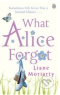Kniha: What Alice Forgot (Liane Moriarty). Penguin Books, 2014 Kniha: What Alice Forgot (Liane Moriarty). Penguin Books, 2014