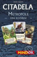Společenská hra: Citadela: Metropole / Minirozšíření (Bruno Faidutti). Mindok, 2023 Společenská hra: Citadela: Metropole / Minirozšíření (Bruno Faidutti). Mindok, 2023