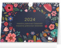 Stolní Měsíční plánovací kalendář Květy /stolový Mesačný plánovací kalendár Kvety 2024, Notique, 2023
