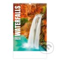 Kalendář nástěnný 2024 - Waterfalls, Helma365, 2023