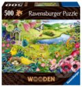 Puzzle: Divoká zahrada, dřevěné (Ravensburger). Ravensburger, 2023 Puzzle: Divoká zahrada, dřevěné (Ravensburger). Ravensburger, 2023