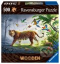 Puzzle: Tygr v džungli, dřevěné (Ravensburger). Ravensburger, 2023 Puzzle: Tygr v džungli, dřevěné (Ravensburger). Ravensburger, 2023