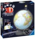 Puzzle: Svítící globus 3D (Ravensburger). Ravensburger, 2023 Puzzle: Svítící globus 3D (Ravensburger). Ravensburger, 2023
