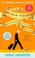 Kniha: The 100-Year-Old Man Who Climbed Out the Window and Disappeared (Jonas Jonasson). Hyperion, 2013 Kniha: The 100-Year-Old Man Who Climbed Out the Window and Disappeared (Jonas Jonasson). Hyperion, 2013
