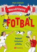 Kniha: Neuvěřitelný fotbal: Nejlepší fotbalové příběhy (Matt Oldfield). CPRESS, 2023 Kniha: Neuvěřitelný fotbal: Nejlepší fotbalové příběhy (Matt Oldfield). CPRESS, 2023
