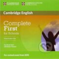 Audiokniha: Complete First for Schools - Class Audio CDs (Guy Brook-Hart a Helen Tiliouine). Cambridge University Press, 2014 Audiokniha: Complete First for Schools - Class Audio CDs (Guy Brook-Hart a Helen Tiliouine). Cambridge University Press, 2014