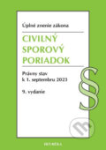 Kniha: Civilný sporový poriadok. 9. vyd., 9/2023 (Heuréka). Heuréka, 2023 Kniha: Civilný sporový poriadok. 9. vyd., 9/2023 (Heuréka). Heuréka, 2023