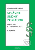 Kniha: Správny súdny poriadok. 8. vyd, 9/2023 (Heuréka). Heuréka, 2023 Kniha: Správny súdny poriadok. 8. vyd, 9/2023 (Heuréka). Heuréka, 2023