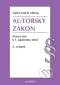 Kniha: Autorský zákon. (Heuréka). Heuréka, 2023 Kniha: Autorský zákon. (Heuréka). Heuréka, 2023