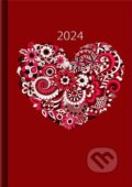 Denní diář Srdce 2024, Spektrum grafik, 2023