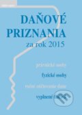 Kniha: Daňové priznania za rok 2015 (Poradca s.r.o.). Poradca s.r.o., 2016 Kniha: Daňové priznania za rok 2015 (Poradca s.r.o.). Poradca s.r.o., 2016