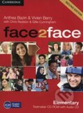 Face2Face: Elementary - Testmaker CD-ROM and Audio CD - Anthea Bazin, Vivien Berry, Cambridge University Press, 2012