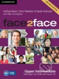 Face2Face: Upper intermediate - Testmaker CD-ROM and Audio CD (Anthea Bazin, Chris Redston, Gillie Cunningham a Sarah Ackroyd). Cambridge University Press, 2013 Face2Face: Upper intermediate - Testmaker CD-ROM and Audio CD (Anthea Bazin, Chris Redston, Gillie Cunningham a Sarah Ackroyd). Cambridge University Press, 2013