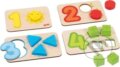 Puzzle: Dřevěná vkládačka s tvary a čísly (Goki). Goki, 2023 Puzzle: Dřevěná vkládačka s tvary a čísly (Goki). Goki, 2023