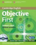 Kniha: Objective First Student´s Book without Answers with CD-ROM (3rd) B2 (Annette Capel). Cambridge University Press Kniha: Objective First Student´s Book without Answers with CD-ROM (3rd) B2 (Annette Capel). Cambridge University Press