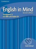 Audiokniha: English in Mind Level 5 Testmaker Cd-rom and Audio CD (Sarah Ackroyd). Cambridge University Press Audiokniha: English in Mind Level 5 Testmaker Cd-rom and Audio CD (Sarah Ackroyd). Cambridge University Press