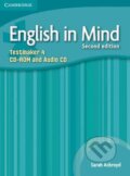 Audiokniha: English in Mind Level 4 Testmaker CD-ROM and Audio CD (Sarah Ackroyd). Cambridge University Press Audiokniha: English in Mind Level 4 Testmaker CD-ROM and Audio CD (Sarah Ackroyd). Cambridge University Press