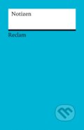 Notizen (blau) (Reclam). Reclam, 2023 Notizen (blau) (Reclam). Reclam, 2023
