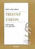 Kniha: Trestný zákon (Autorský kolektiv). Heuréka, 2016 Kniha: Trestný zákon (Autorský kolektiv). Heuréka, 2016