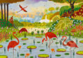 Puzzle: Karibské plameniaky (Alain Thomas). Pieces & Peace Puzzle: Karibské plameniaky (Alain Thomas). Pieces & Peace