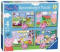 Puzzle: Prasátko Peppa 4v1 (Ravensburger). Ravensburger, 2024 Puzzle: Prasátko Peppa 4v1 (Ravensburger). Ravensburger, 2024