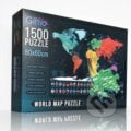 Puzzle mapa světa, Giftio, 2024