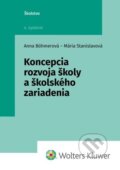 Kniha: Koncepcia rozvoja školy a školského zariadenia (Anna Böhmerová a Mária Stanislavová). Wolters Kluwer, 2024 Kniha: Koncepcia rozvoja školy a školského zariadenia (Anna Böhmerová a Mária Stanislavová). Wolters Kluwer, 2024