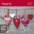 Kalendář nástěnný 2017 - Hearts, Helma, 2016