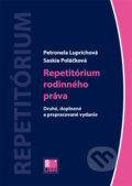 Kniha: Repetitórium rodinného práva (Petronela Luprichová a Saskia Poláčková). IURIS LIBRI, 2016 Kniha: Repetitórium rodinného práva (Petronela Luprichová a Saskia Poláčková). IURIS LIBRI, 2016