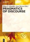 Kniha: Pragmatics of Discourse (Klaus P. Schneider a Anne Barron). De Gruyter, 2014 Kniha: Pragmatics of Discourse (Klaus P. Schneider a Anne Barron). De Gruyter, 2014