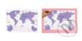 Stírací mapa světa Neon Purple (SUCK UK). SUCK UK Stírací mapa světa Neon Purple (SUCK UK). SUCK UK