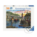 Puzzle: Východ slunce v přístavu (Ravensburger). Ravensburger, 2024 Puzzle: Východ slunce v přístavu (Ravensburger). Ravensburger, 2024