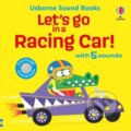 Kniha: Let's go in a Racing Car! (Sam Taplin). Usborne, 2024 Kniha: Let's go in a Racing Car! (Sam Taplin). Usborne, 2024