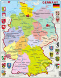 Puzzle: Nemecko - politická mapa 2 K21 (Larsen). Larsen, 2020 Puzzle: Nemecko - politická mapa 2 K21 (Larsen). Larsen, 2020