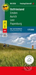 Východní Frísko 1:75 000 / cyklistická mapa (freytag&berndt). freytag&berndt, 2023 Východní Frísko 1:75 000 / cyklistická mapa (freytag&berndt). freytag&berndt, 2023