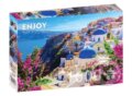 Puzzle: Santorini s květinami, Řecko (Enjoy). Enjoy, 2024 Puzzle: Santorini s květinami, Řecko (Enjoy). Enjoy, 2024