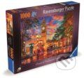Puzzle: Západ slunce u Big Benu (Ravensburger). Ravensburger, 2024 Puzzle: Západ slunce u Big Benu (Ravensburger). Ravensburger, 2024