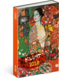 Diář 2018 - Gustav Klimt, týdenní magnetický, 10,5 x 15,8 cm, Presco Group, 2017