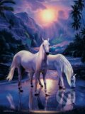 Puzzle: Dva biele kone (Ravensburger). Ravensburger Puzzle: Dva biele kone (Ravensburger). Ravensburger