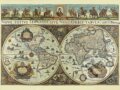 Puzzle: Historická mapa sveta z roku 1665 Puzzle: Historická mapa sveta z roku 1665
