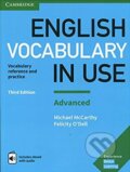 Kniha: English Vocabulary in Use: Advanced (cambridMichael McCarthy a Felicity O'Dell). Cambridge University Press, 2017 Kniha: English Vocabulary in Use: Advanced (cambridMichael McCarthy a Felicity O'Dell). Cambridge University Press, 2017