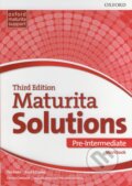 Kniha: Maturita Solutions - Pre-Intermediate - Workbook (Tim Fall a Paul A. Davies). Oxford University Press, 2017 Kniha: Maturita Solutions - Pre-Intermediate - Workbook (Tim Fall a Paul A. Davies). Oxford University Press, 2017