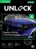 Kniha: Unlock Level 4 Reading, Writing and Critical Thinking Student´s Book with Digital Pack (Chris Sowton). Cambridge University Press, 2021 Kniha: Unlock Level 4 Reading, Writing and Critical Thinking Student´s Book with Digital Pack (Chris Sowton). Cambridge University Press, 2021