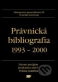 Kniha: Právnická bibliografia 1993 – 2000 (Eurokódex). Eurokódex, 2000 Kniha: Právnická bibliografia 1993 – 2000 (Eurokódex). Eurokódex, 2000