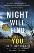 Kniha: Night Will Find You (Julia Heaberlin). Michael Joseph, 2023 Kniha: Night Will Find You (Julia Heaberlin). Michael Joseph, 2023
