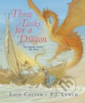 Kniha: Three Tasks for a Dragon (Eoin Colfer). Candlewick, 2025 Kniha: Three Tasks for a Dragon (Eoin Colfer). Candlewick, 2025
