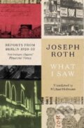 Kniha: What I Saw (Joseph Roth). Granta Books, 2022 Kniha: What I Saw (Joseph Roth). Granta Books, 2022